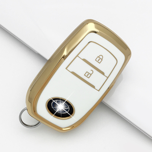 Mode luxe bord doré 2 3 <span class=keywords><strong>4</strong></span> 5 bouton clé clé voiture clé couverture tpu protecteur titulaire étui pour Toyota <span class=keywords><strong>rav</strong></span> <span class=keywords><strong>4</strong></span> <span class=keywords><strong>2006</strong></span> - Product Image 3