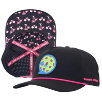 Gorra Deportiva Personalizada para Hombre, de 5 Paneles, con Perforaciones Cortadas a Láser, Impermeable, con Cierre a Presión, Logotipo de Goma, Secado Rápido