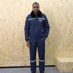 Uniforme de Invierno para Personal de Tierra de Aerolíneas de Alta Visibilidad, Conjunto de Ropa de Trabajo Acolchada, Resistente al Agua y al Viento, con Tiras Reflectantes - Product Image 2