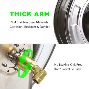 รอกเก็บสายยางอัตโนมัติแบบยืดหดได้ SPS 5000 PSI 50 ฟุต 3/8 นิ้ว  ทำจากสแตนเลส 304 - Product Image 5