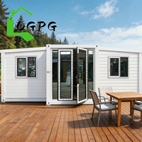 Casa Prefabricada Expandible en Contenedor de 20 Pies o 40 Pies, Lista para Usar, 5 Dormitorios, Casa Portátil de Lujo, Sala de Estar, Diseño Moderno