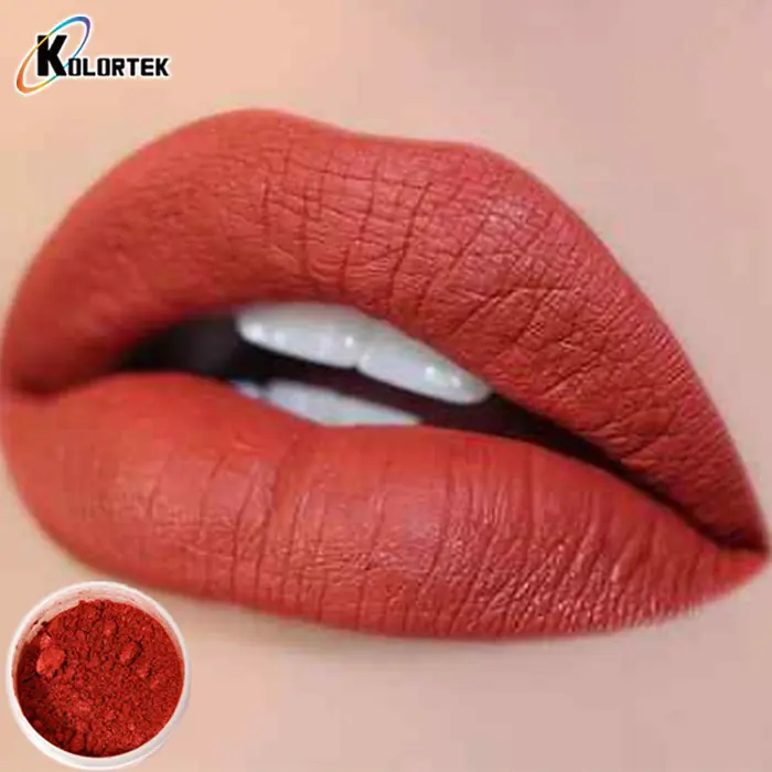 Kolortek Cosmetici Materie Prime Ossido di Ferro Rosso In Polvere Opaco Pigmenti per il Rossetto