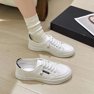 Nouvelles chaussures décontractées de sport pour étudiants, rétro, plates, à bout rond, polyvalentes, à lacets, vente en gros - Product Image 1
