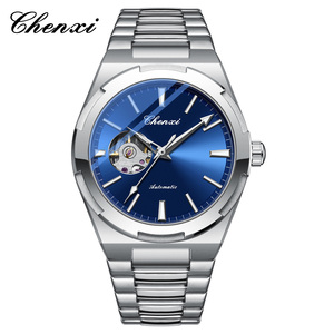 8856 Men's Luxury Sports Mechanical Watch Stainless Steel with Hollow Design <b>Automatic</b> Butterfly Buckle Waterproof <b>Wristwatch</b> - Product Image 1