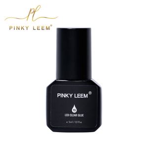 Pinky leem Custom Private Label Led Lash Glue Adhesive <b>Uv</b> <b>Light</b> Fast Drying Eyelash Extension Black clear Korea Eyelash Glue - Product Image 1