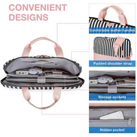 Bolsa de Portátil Moderna para Hombres y Mujeres, Personalizada, para Negocios, con Acolchado de Espuma EVA y Asa