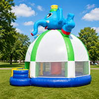 Château gonflable épaissi pour enfants, fourni par le fabricant, ensemble combiné de saut et de rebond, pour usage commercial et location, certifié EN14960