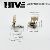 HIVE Double-hole Steel Single-action Classical Guitar Tuning Pegs Open-gear Folk Guitar Electric Guitar Tuning Pegs Accessories