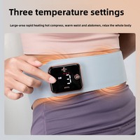 Ceinture de massage intelligente EMS pour la taille avec chauffage et vibrations pulsées, masseur abdominal électrique rechargeable, appareil de soin utérin, fitness