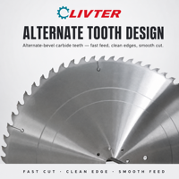 LIVTER Lame de scie circulaire sur mesure de très grand diamètre, lame de scie industrielle de grande taille pour machine à bois lourde