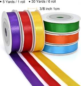 Cinta de Satén al por Mayor de 2.5cm, Cinta de Satén de Doble Cara, 23 Colores Sólidos en Stock, Se Acepta Personalización con Logotipo - Product Image 2