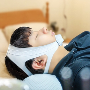 Dispositif anti-ronflement efficace en silicone 2026 et sangle de menton pour utilisateurs de <span class=keywords><strong>CPAP</strong></span> – Sangle de menton réglable et respirante pour le ronflement - Product Image 1