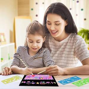 สมุด A4ศิลปะสำหรับเด็กศิลปะทำมือด้วยกระดาษขูดสีรุ้ง - Product Image 2