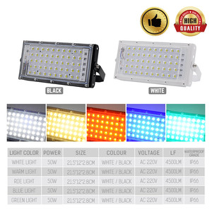 Foco LED impermeable IP66 RGB <span class=keywords><strong>para</strong></span> exteriores, iluminación <span class=keywords><strong>para</strong></span> jardín, calle, hogar, AC220V, novedad - Product Image 6