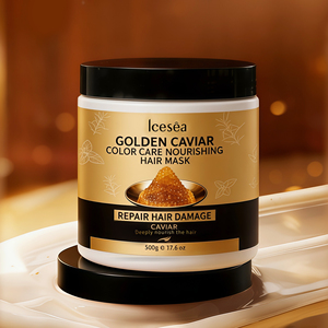 <span class=keywords><strong>Mascarilla</strong></span> Capilar Nutritiva Icesea Golden Caviar con Tratamiento Intensivo <span class=keywords><strong>para</strong></span> Fortalecer la Raíz y Nutrir <span class=keywords><strong>el</strong></span> <span class=keywords><strong>Cabello</strong></span> Dañado/Seco - Product Image 3
