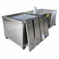 Machine à glace industrielle 1000 kg/24h, blocs de glace de 3 kg, équipement de fabrication de glace en acier inoxydable
