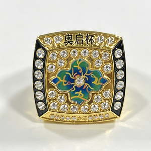 Anillo de <span class=keywords><strong>Campeonato</strong></span> Personalizado Universal, Anillo Conmemorativo de Competición de Baloncesto, Fútbol, Fútbol Americano, con Esmalte y Cristal, Regalo de <span class=keywords><strong>Campeonato</strong></span> - Product Image 4