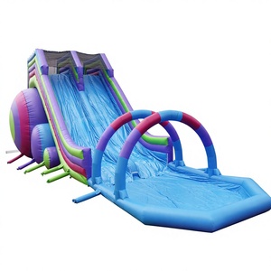 Outdoor events <b>large</b> hippo <b>slide</b> with climbing steps commercial inflatable water <b>slide</b> for adults - Product Image 1