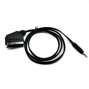 <span class=keywords><strong>Scart</strong></span> <span class=keywords><strong>Jack</strong></span> de 21 pines a Conector estéreo macho de 3,5mm Full HD TV Múltiples blindajes Conector de precisión Cable de audio - Product Image 1