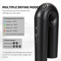 Sèche-cheveux pliable à ions négatifs haute vitesse, électrique, portable, professionnel, de haute qualité, avec diffuseur
