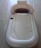 Baignoire gonflable pour adultes, baignoire gonflable autoportante avec fonction pliable pour Spa pour adultes avec pompe à Air électrique