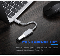 CableCreation - Cable Adaptador USB C a USB 3.0 Hembra, Cable Trenzado USB Tipo C Macho a USB A Hembra OTG, 5 Gbps, 6 Pulgadas, Gris