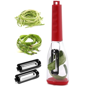 Éplucheur de légumes avec récipient pour la cuisine, magique, trio <span class=keywords><strong>3</strong></span> <span class=keywords><strong>en</strong></span> <span class=keywords><strong>1</strong></span>, éplucheur de pommes de terre chinoises, gingembre et tourmaline - Product Image 2