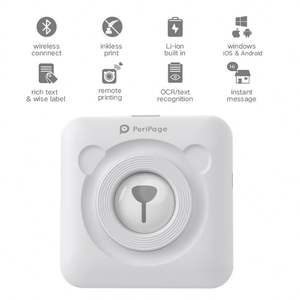 <span class=keywords><strong>PeriPage</strong></span> A6 Mini Imprimante Thermique Portable Papier Photo Imprimante Thermique de Poche 58mm Impression Sans Fil BT Android Imprimantes - Product Image 5