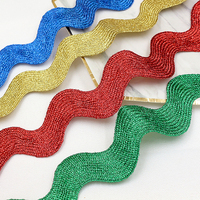 Vente en gros 25mm Polyester Zigzag Coupe Dentelle Bébé Ric Rac Garniture