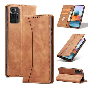 Luxury PU Leather Phone Case For Xiaomi Poco X3 GT M3 F3 11 11T Lite Case Leather Slim Soft Back Cover for Redmi Note 10 9 S 10T