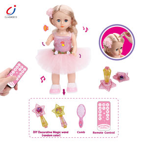 Chengji Tanzende Puppen Elektronische Laufspielzeuge Plastik Rosa Multifunktionale Cartoon-Prinzessinnen-Puppen für Mädchen Spielzeug mit Fernbedienung - Product Image 4