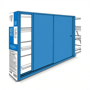Système de portes coulissantes Fami Ar 1900x2510 mm bleu RAL5012 usage industriel - Product Image 3