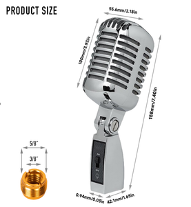 Metal High Quality Dynamic Mic with Adjust Switch Wired KTV <strong>Stage</strong> Handheld <strong>Microphone</strong> Stand Mic Karaoke Professional <strong>Microphone</strong> - Product Image 5