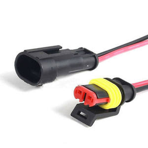 Горячая новинка: 1-6-контактный водонепроницаемый автомобильный электрический разъем (штекер) для проводов AWG, жгут проводов TYCO CONNECTOR - Product Image 1