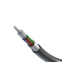 Cable Óptico Monomodo GYTA/S para Exteriores de 100m 500m, con Armadura Trenzada, 72 96 144 288 Hilos, Rollo Completo para Fibra Óptica