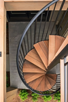 Escalier en colimaçon en bois sur mesure pour projets de maisons duplex, escalier en colimaçon en bois moderne