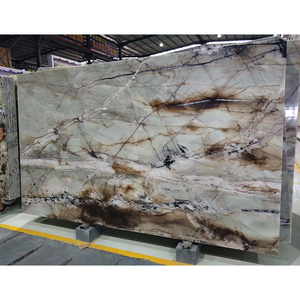 الجملة الخلفية الطبيعية مصقول حجر عقيق يماني أبيض اللون سعر الرخام - Product Image 1