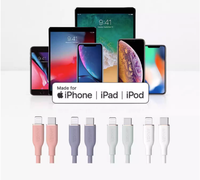 Câble de charge rapide USB-C vers Lightning Anker Long SR en caoutchouc durable pour iPhone