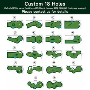 Tapete de Entrenamiento Portátil SER, <span class=keywords><strong>Simulador</strong></span> de Putting Green, Equipo de Golf, Mini Campo de Golf - Product Image 4