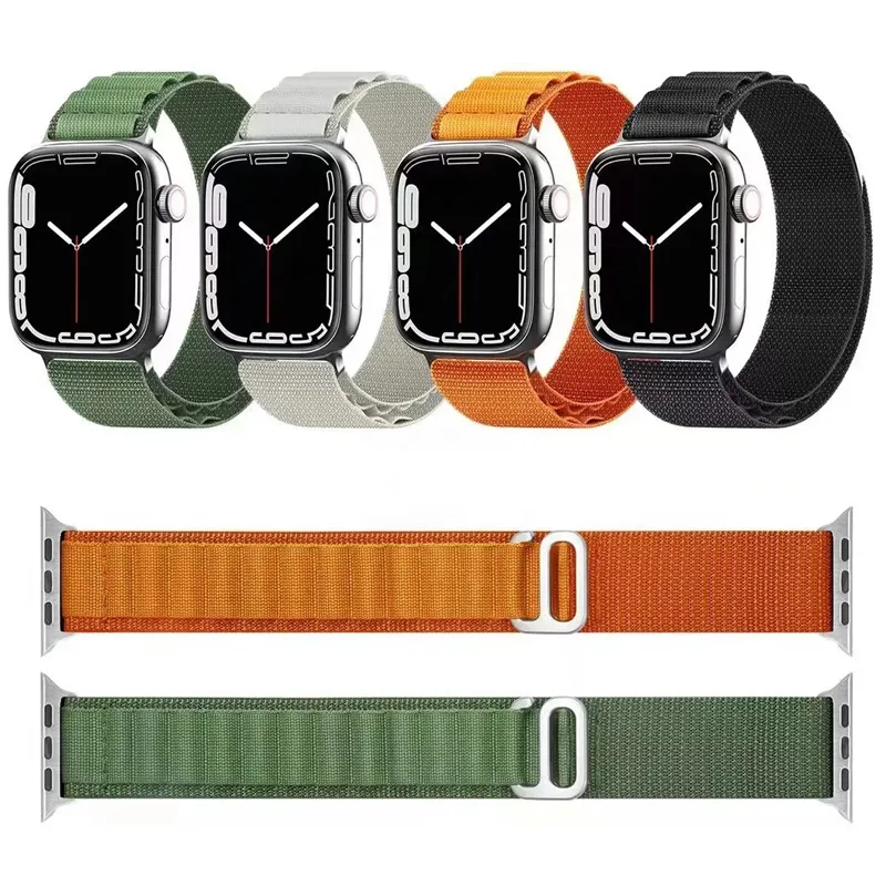 Newest 49mm Sport Nylon Watch Band Strap For Apple Watch Band Wristband For IWatch Series 8/7/6/5/4/3/2/1/Se