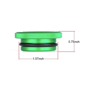Chính xác màu xanh lá cây 6061 phôi hợp kim nhôm nắp nhiên liệu, nắp vòi phun nhiên liệu, nắp nhiên liệu tùy chỉnh - Product Image 2