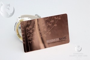 Tarjetas de Visita Promocionales al por Mayor de Metal Bronceado Tormany, Impresión UV, Logotipo Personalizado, Acero Inoxidable - Product Image 2