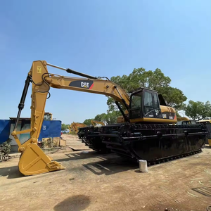 <b>CAT</b> 320d Amphibious Dredging Machine with 20 Ton Pontoon Undercarriage Deep Water 320D Excavator Used Mini Swamp Buggy Floating - Product Image 3