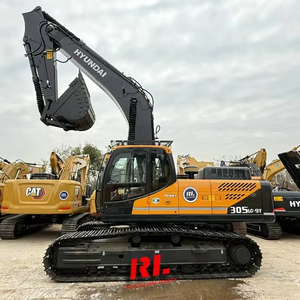 Excavatrice sur chenilles Hyundai 305LC-9 d'occasion de haute qualité, capacité de 30 tonnes, excellent état, moteur Cummins, matériel de chantier - Product Image 3
