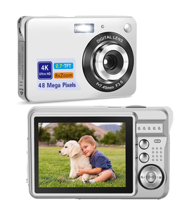 ความละเอียดวิดีโอ 48MP 4K หน้าจอ HD ขนาด 2-3 นิ้ว วัสดุโลหะ แบตเตอรี่ 600mAh ตัวเลือกฟิลเตอร์ดิจิตอล 8 เท่า DC109 48MP 4K วิดีโอ - Product Image 2