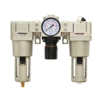 XMC AC5000-10 1 "3/4 대직경 FRL 단위 알루미늄 압축 공기를 넣은 공기 정화 장치 규칙 주유기 자동 하수구 공기 처리 단위