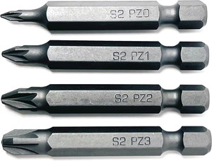 TOOLJOY endüstriyel ağır S2 çelik düz Finish PZ Pozidriv uçları OEM fabrika doğrudan toptan DIY onarım için - Product Image 2