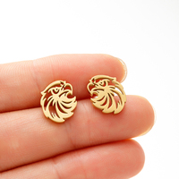 Boucles d’oreilles de perçage hypoallergéniques en acier inoxydable, puce pour cartilage en forme de cœur avec inscription