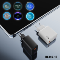 Chargeur mural PD25W, prise EU US UK, chargeurs de téléphone portable, matériau ignifuge, tête de charge rapide, chargeur Type-C avec câble