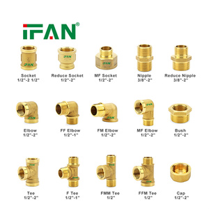 Conexiones <span class=keywords><strong>de</strong></span> Latón IFAN <span class=keywords><strong>para</strong></span> Plomería, Codo <span class=keywords><strong>de</strong></span> Unión con Rosca Hembra <span class=keywords><strong>para</strong></span> Tubería <span class=keywords><strong>de</strong></span> Agua <span class=keywords><strong>de</strong></span> <span class=keywords><strong>Cobre</strong></span>, Accesorios <span class=keywords><strong>de</strong></span> Latón <span class=keywords><strong>de</strong></span> <span class=keywords><strong>3</strong></span>/4" - Product Image 1